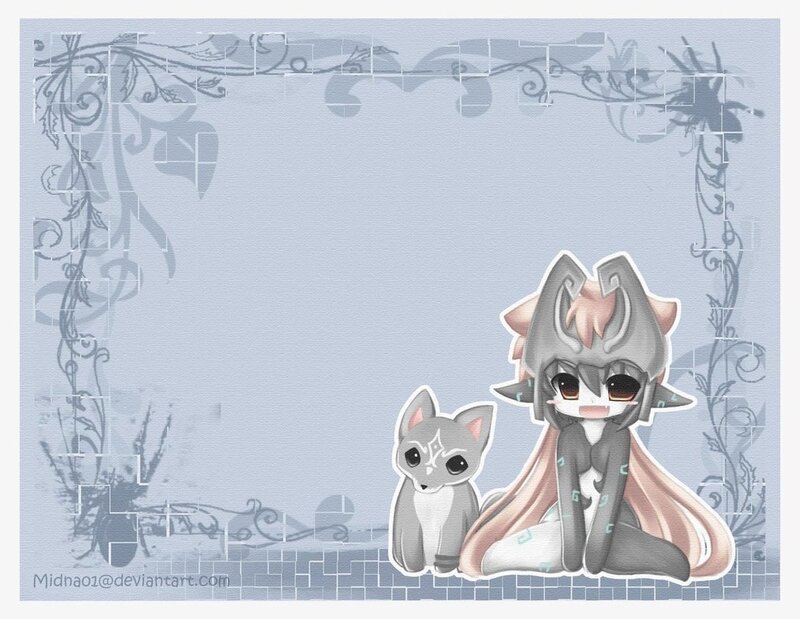 Chibi Character with Cat