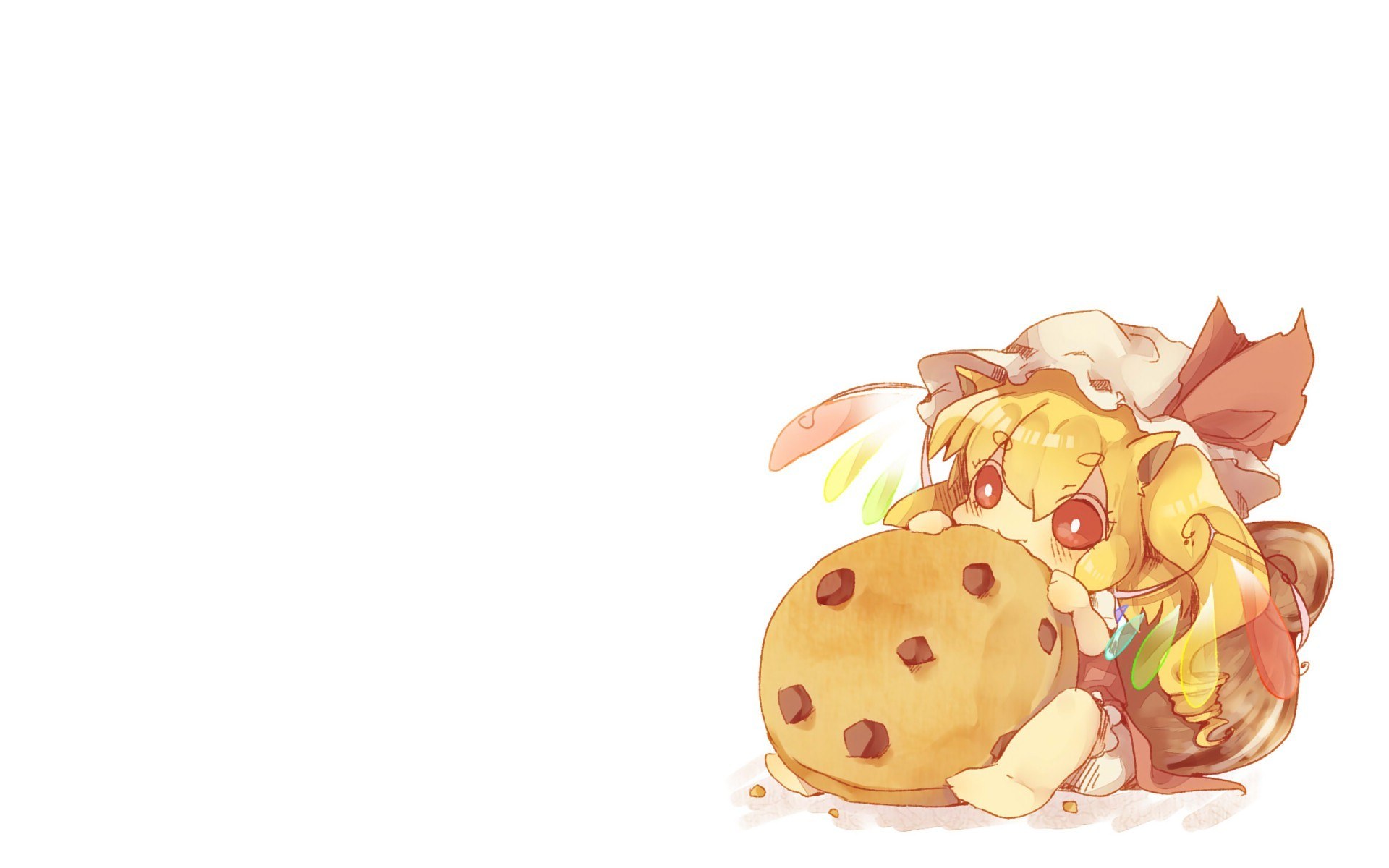 chibi character with cookie