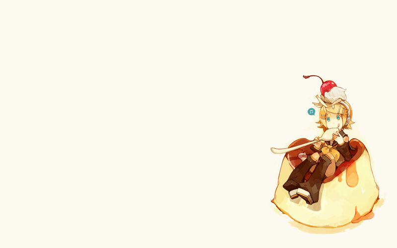 chibi character with dessert