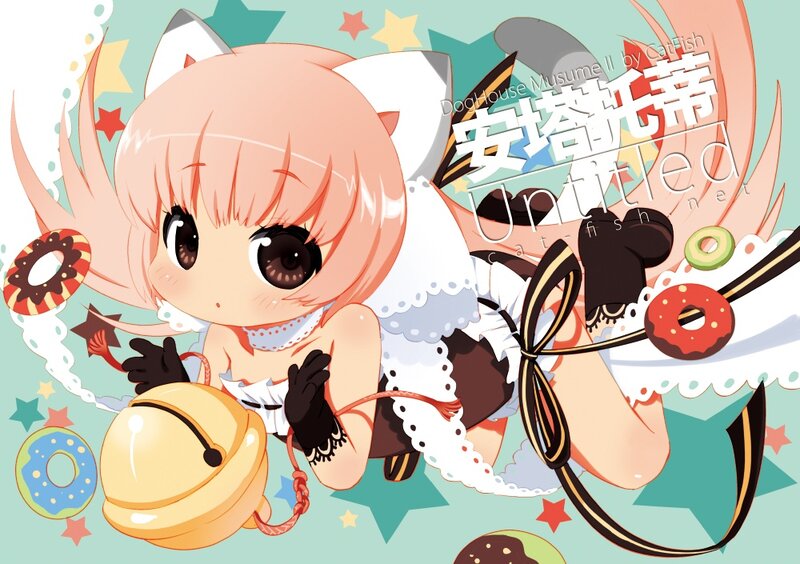 chibi character with donuts