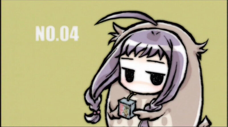 chibi character with drink