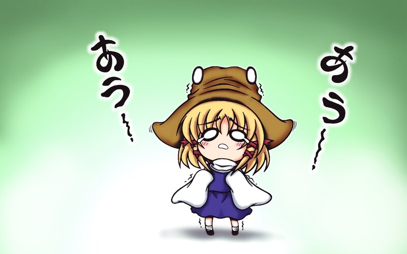 chibi character with frog hat