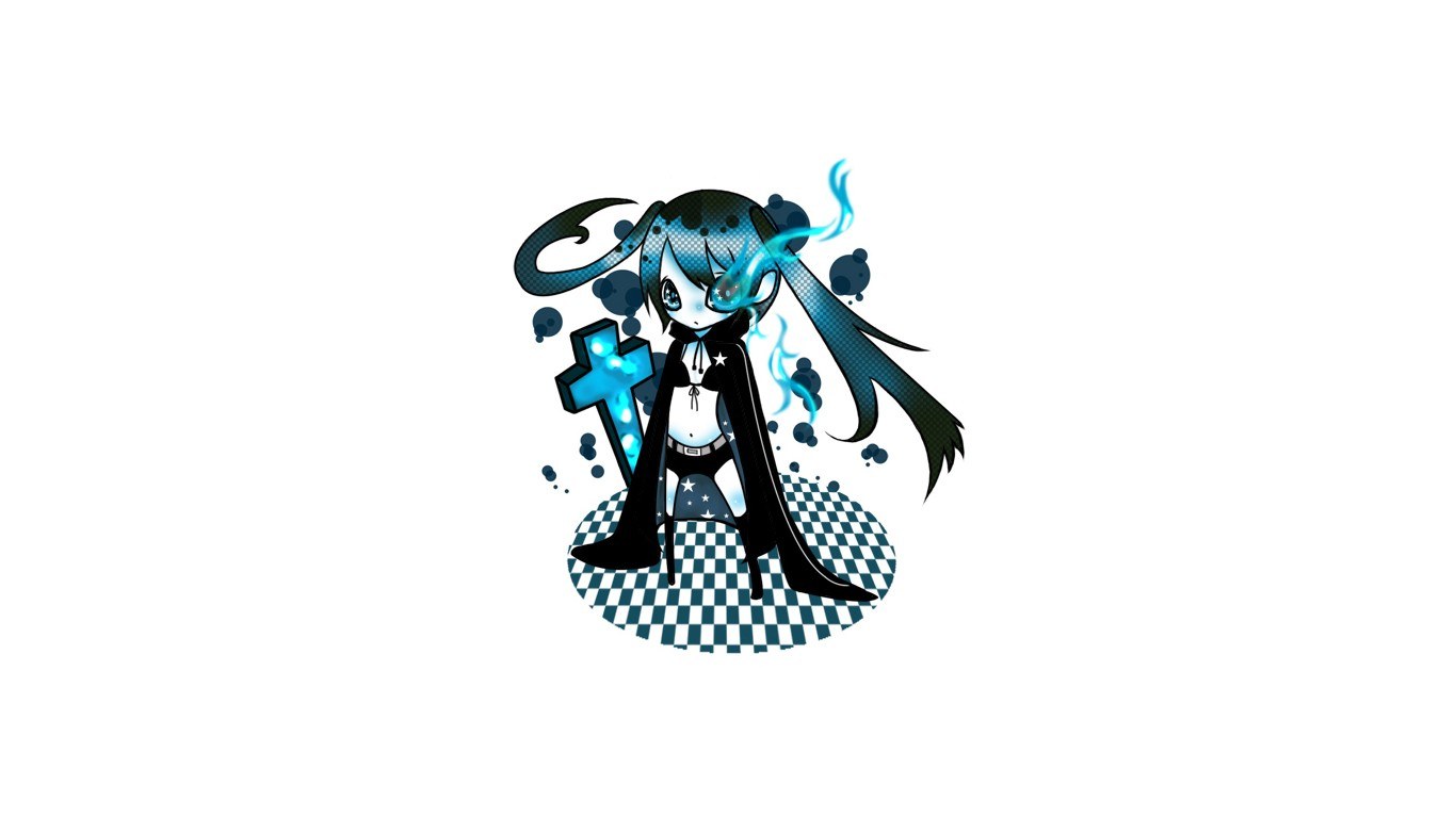 chibi character with glowing cross