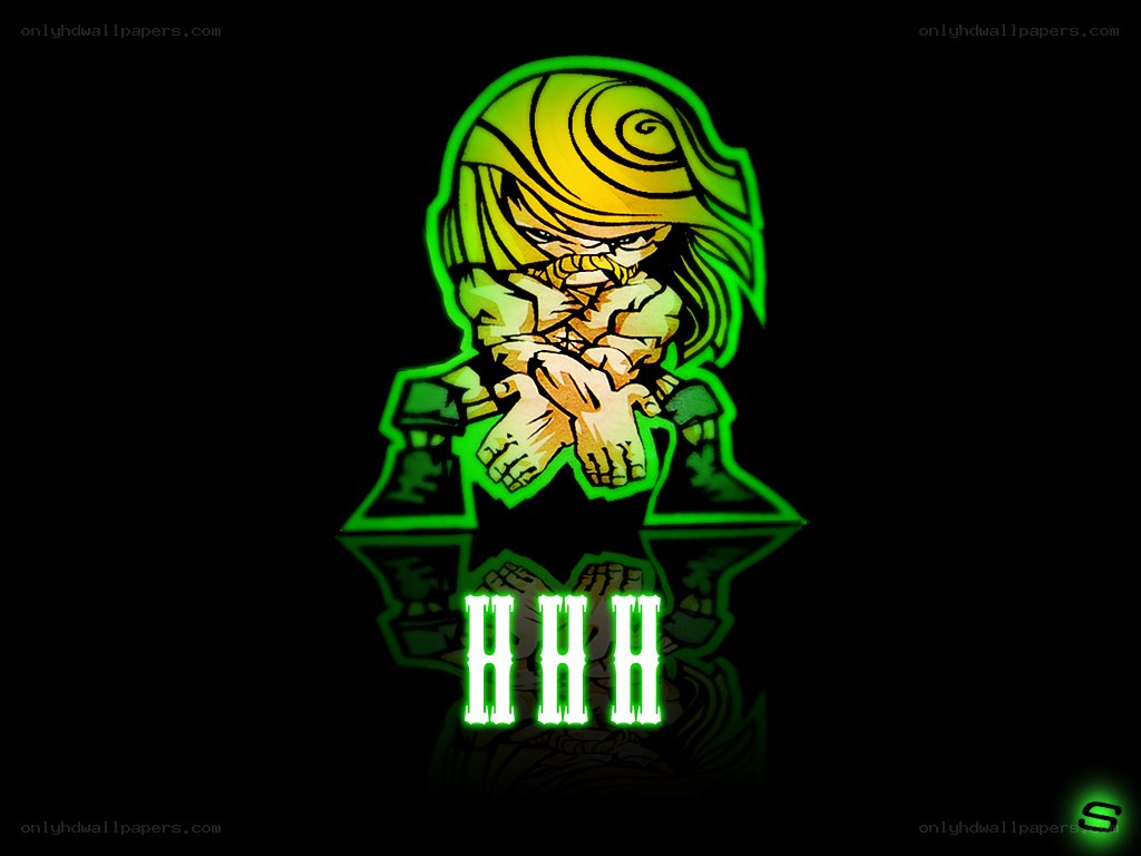 Chibi character with green glow