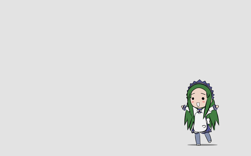 chibi character with green hair