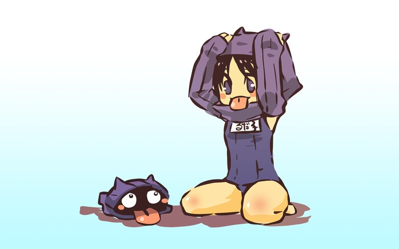 chibi character with hat