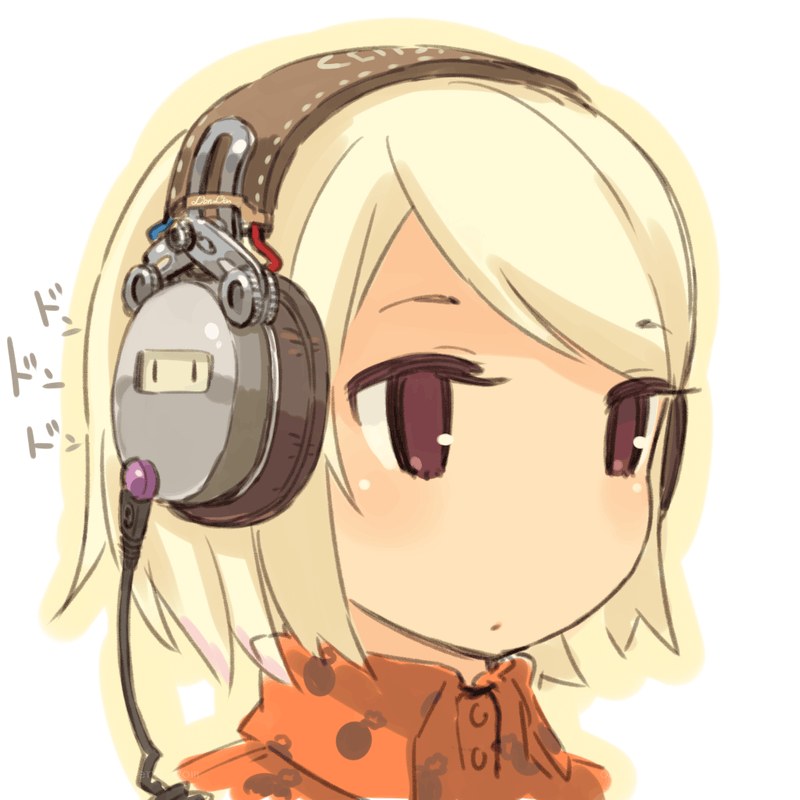 chibi character with headphones