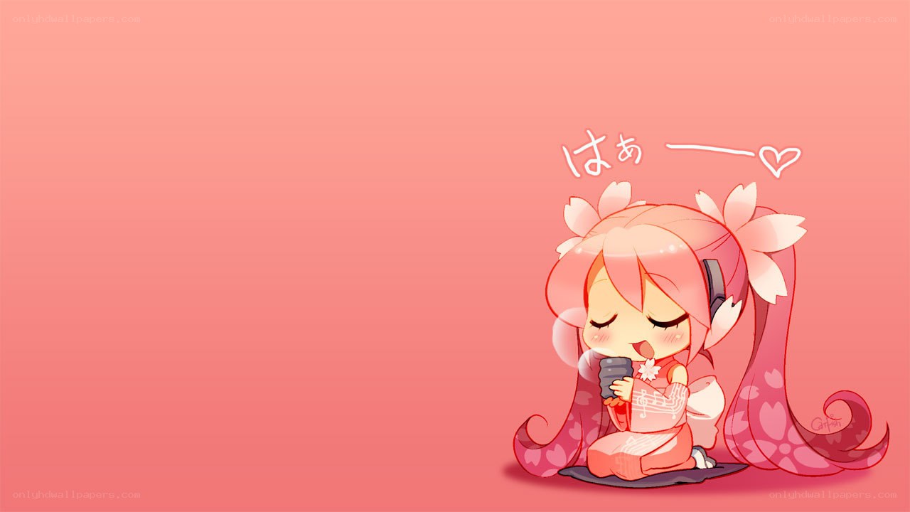 chibi character with headphones