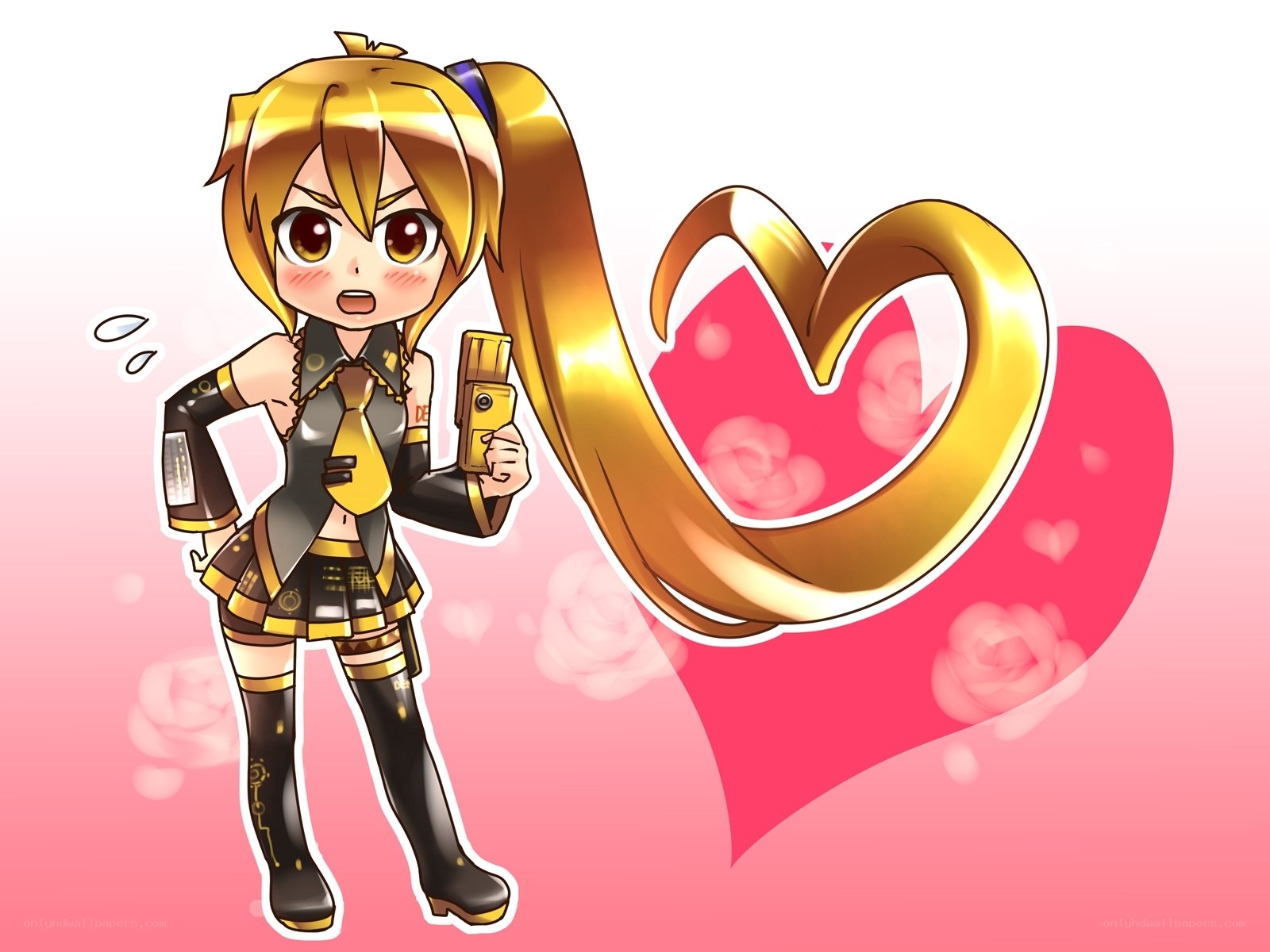 Chibi character with heart symbol