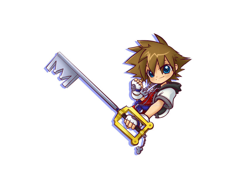 Chibi Character with Keyblade