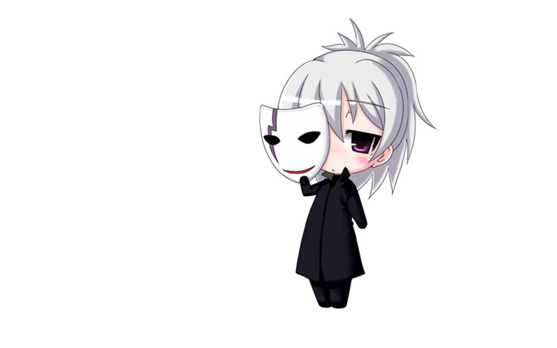 chibi character with mask