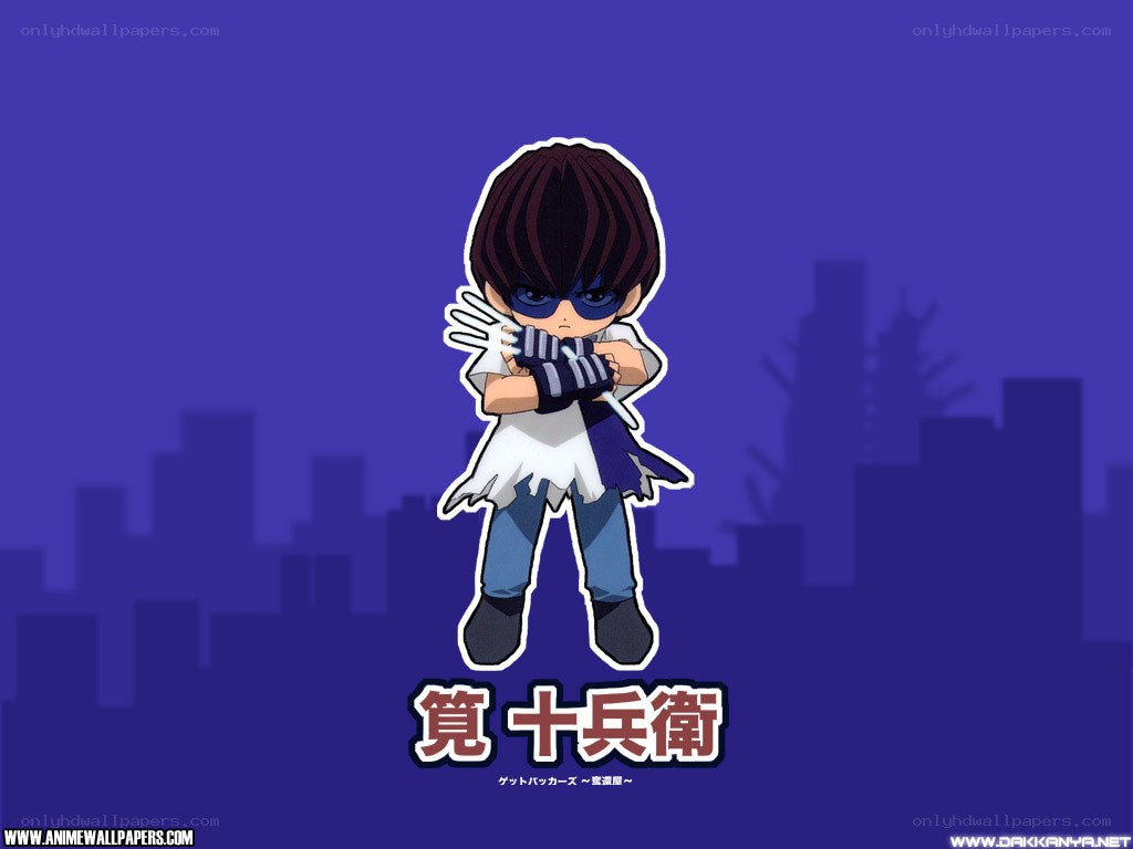 Chibi character with mask and gloves
