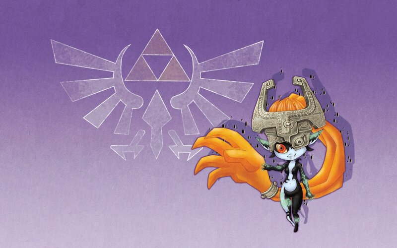 Chibi Character with Mask — Purple, Mysterious