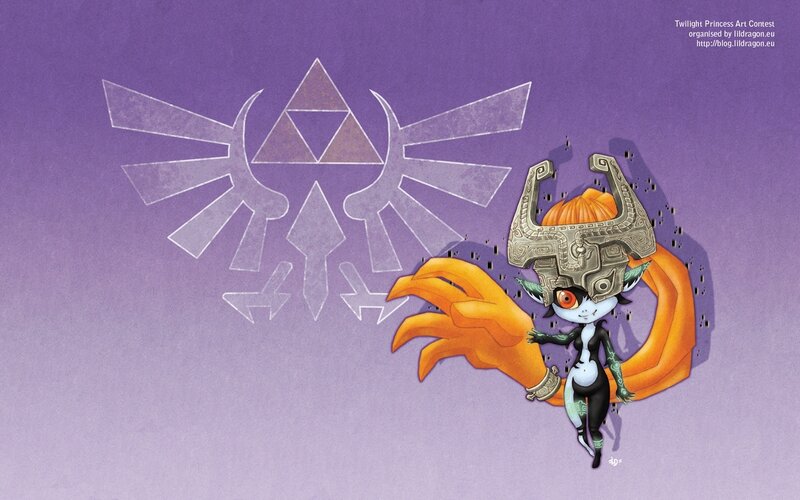 Chibi Character with Mask — Purple