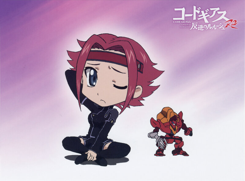 Chibi character with mech