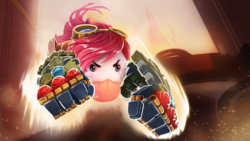 Chibi Character with Mechanical Arms