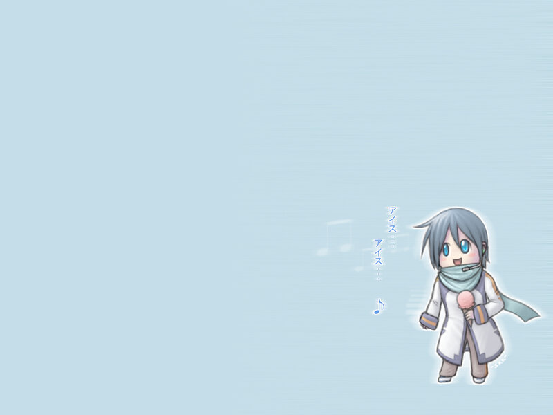 Chibi character with microphone