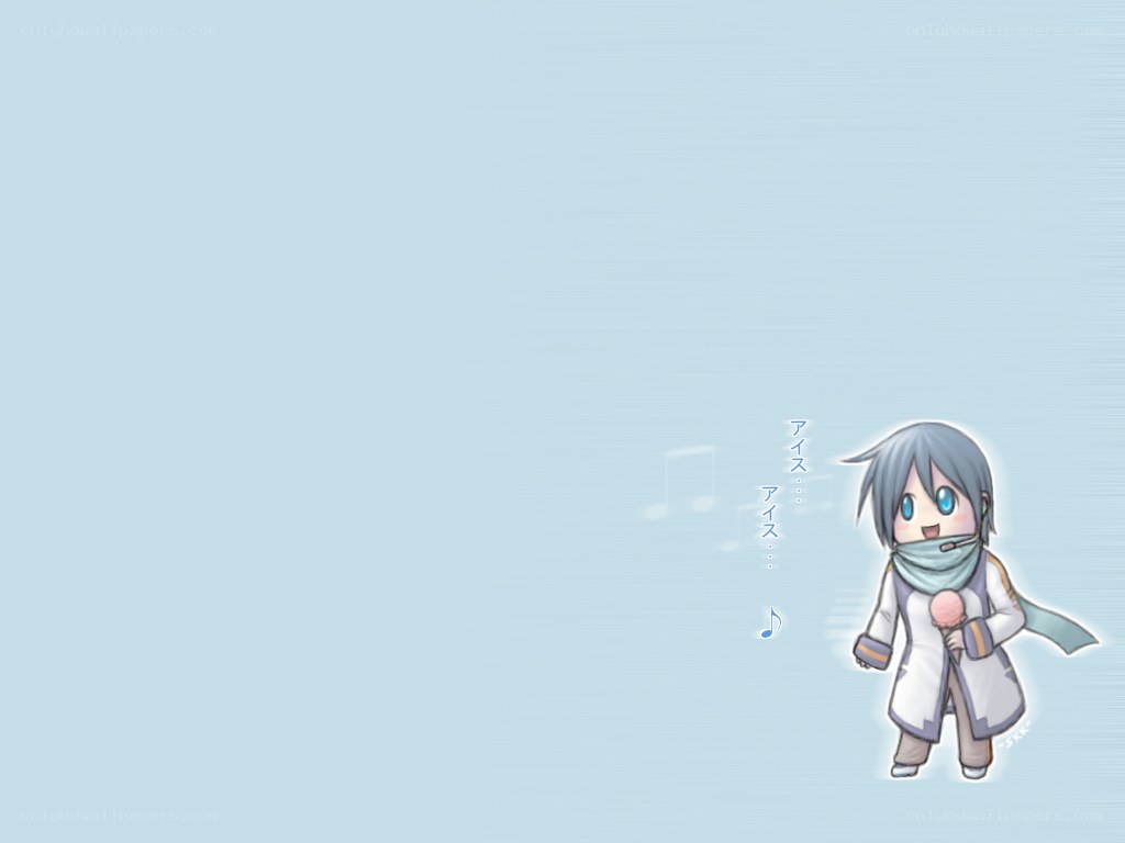 Chibi character with microphone
