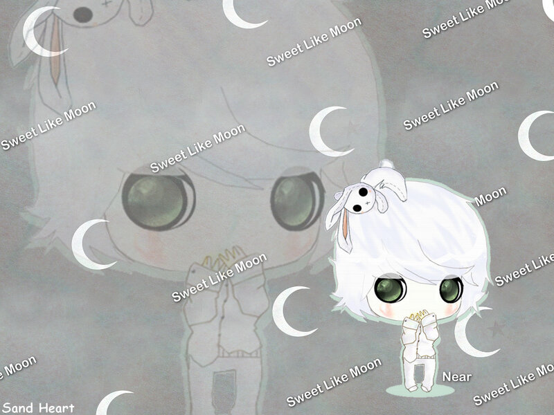 Chibi character with moon theme