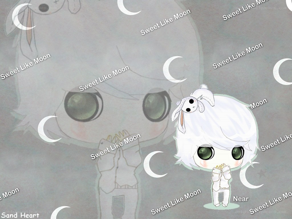 Chibi character with moon theme