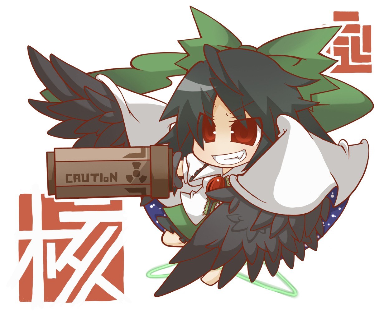 Chibi character with nuclear weapon