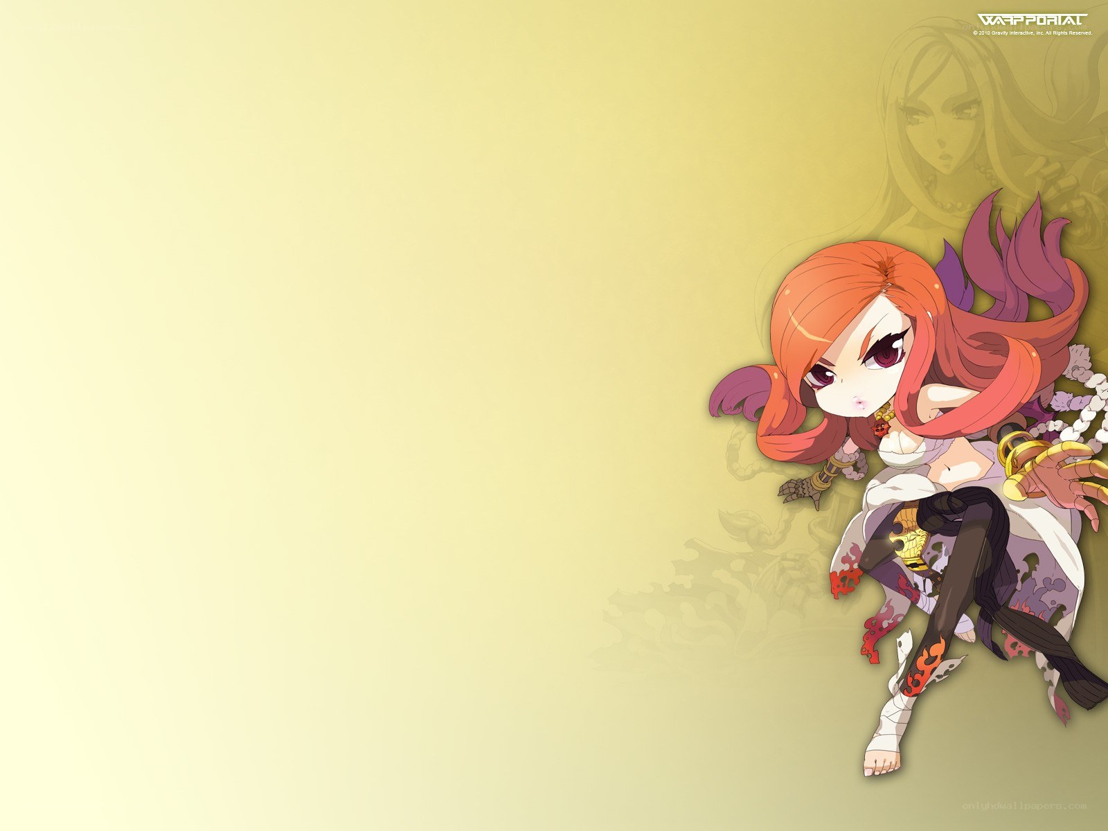 Chibi character with orange hair