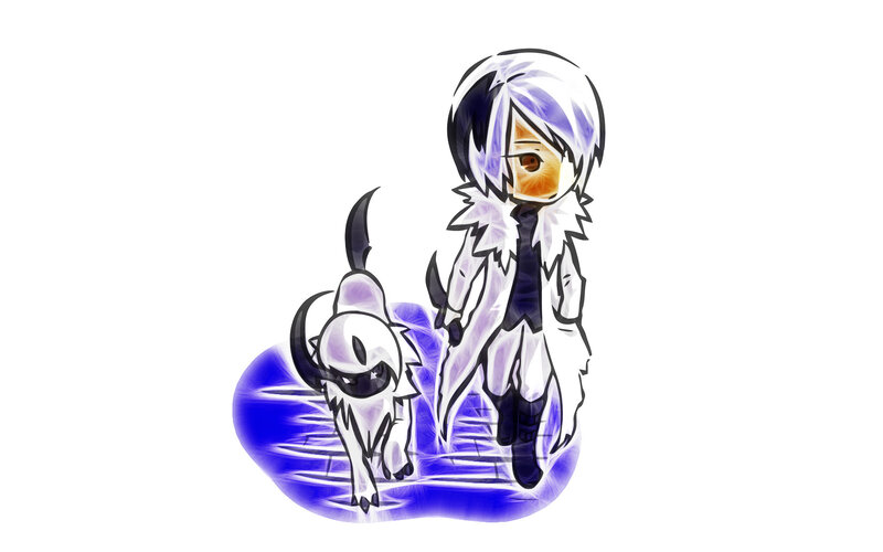 chibi character with Pokémon