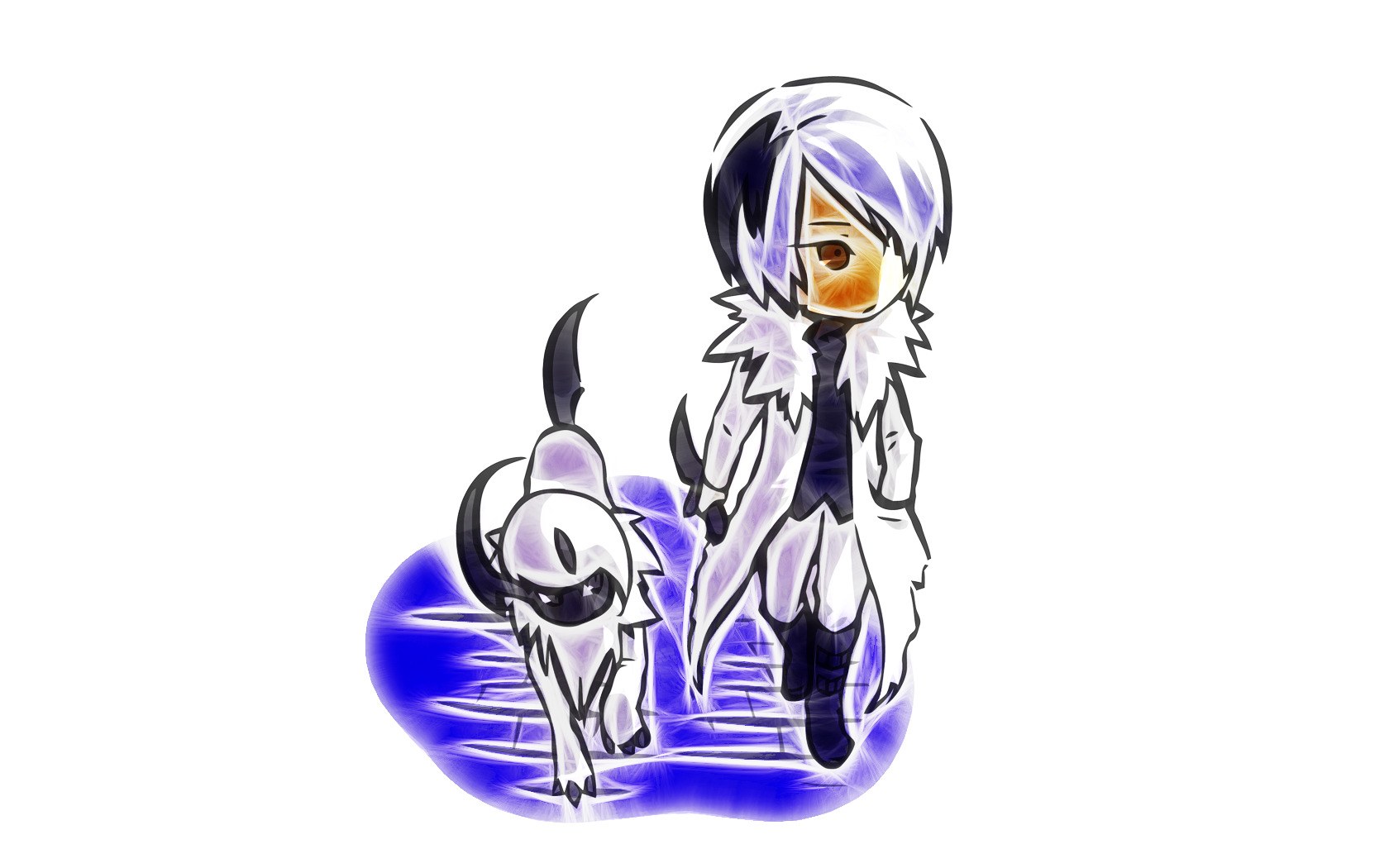 chibi character with Pokémon