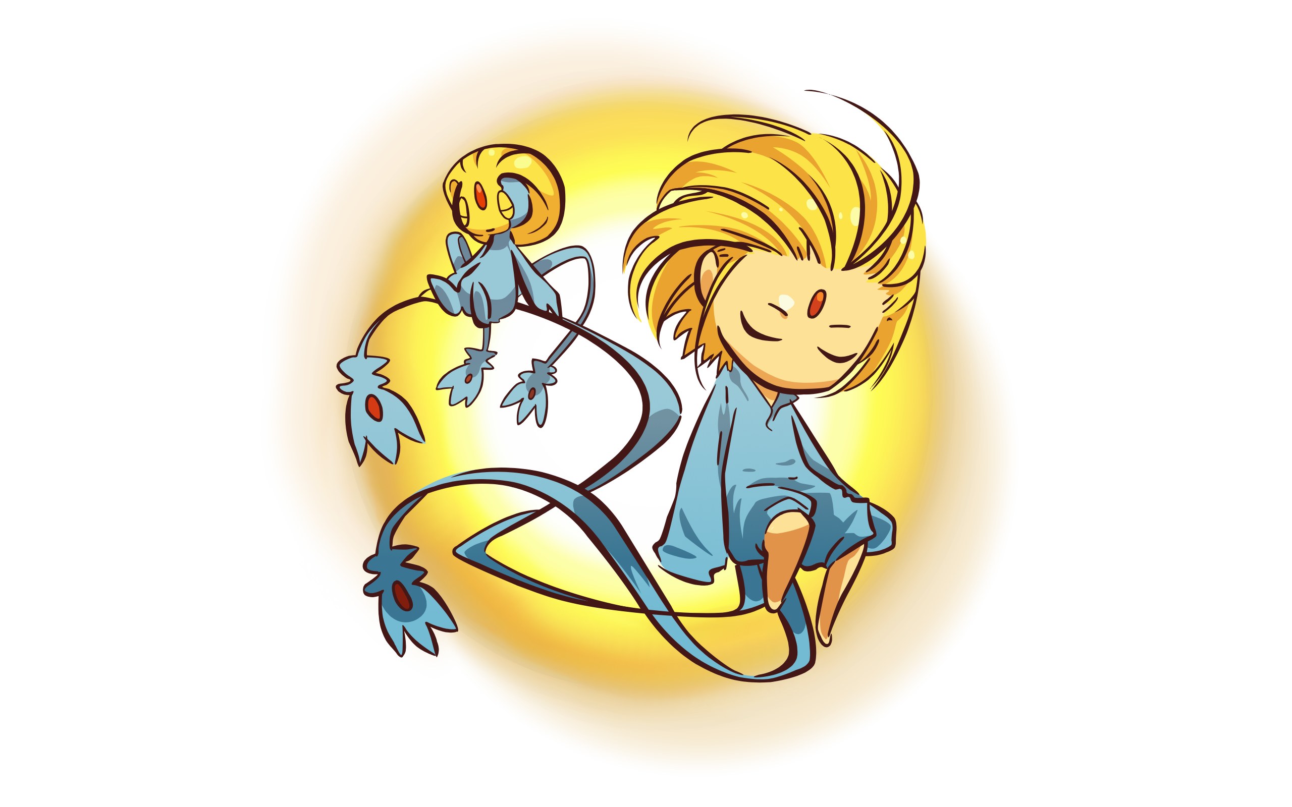 Chibi character with Pokémon