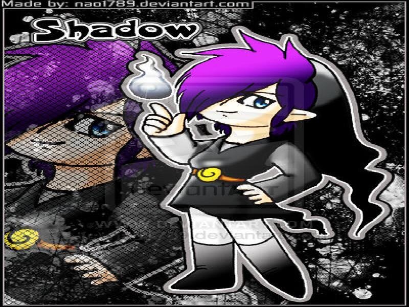 Chibi Character with Purple Hair — Playful