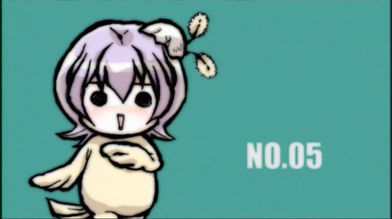 Chibi Character with Purple Hair — Teal