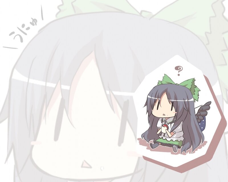 Chibi character with question mark