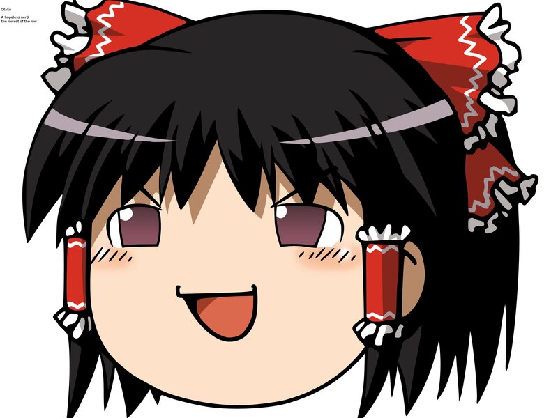 Chibi character with red accessories