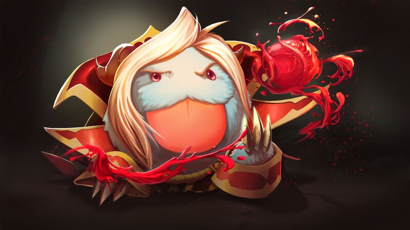 Chibi Character with Red Energy — Black
