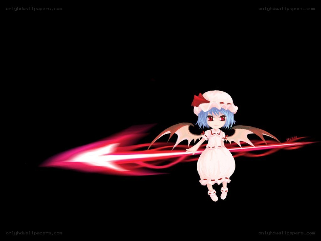 Chibi character with red energy