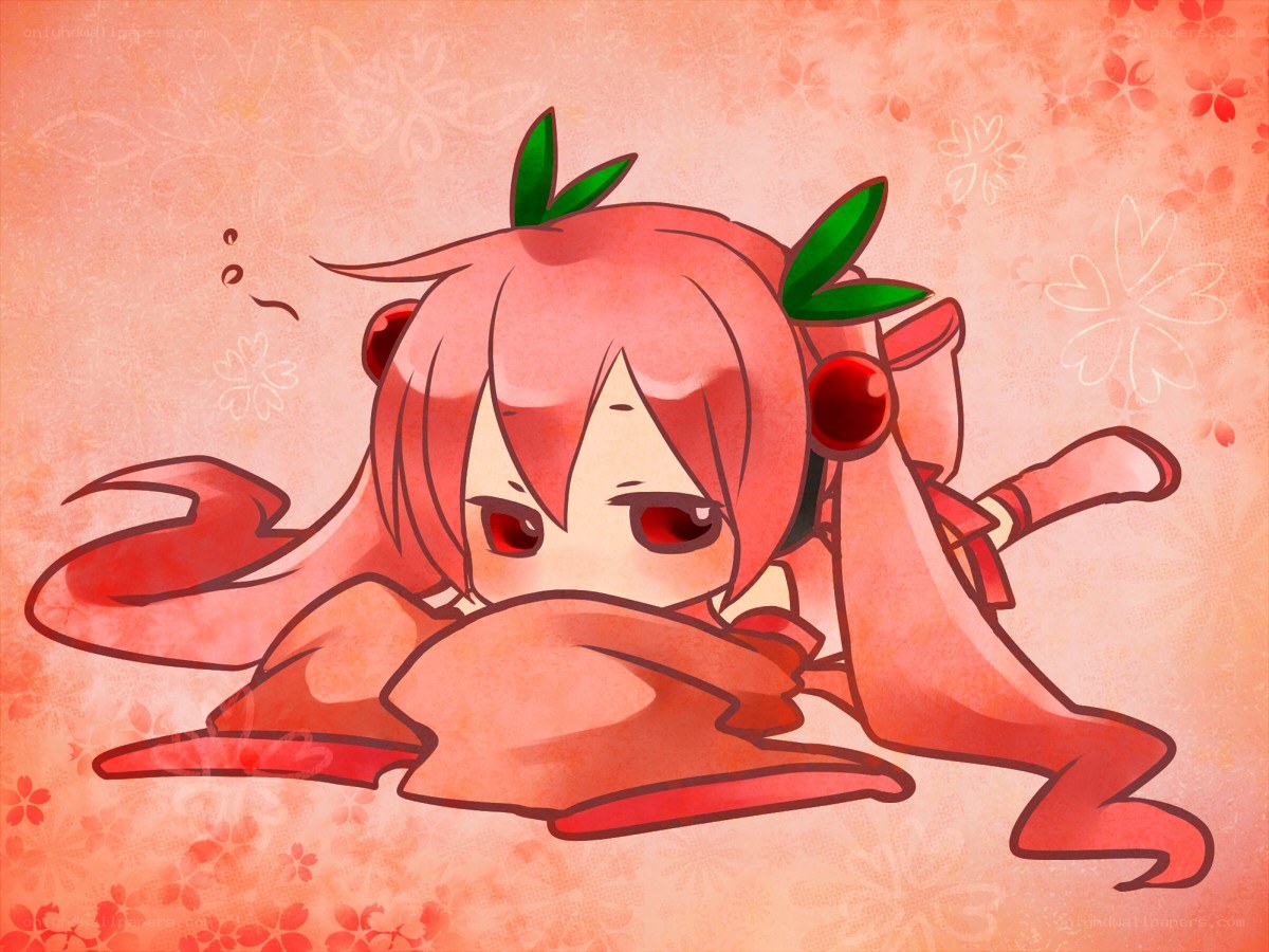 chibi character with red hair