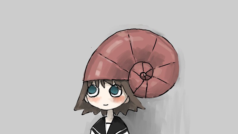Chibi Character with Shell