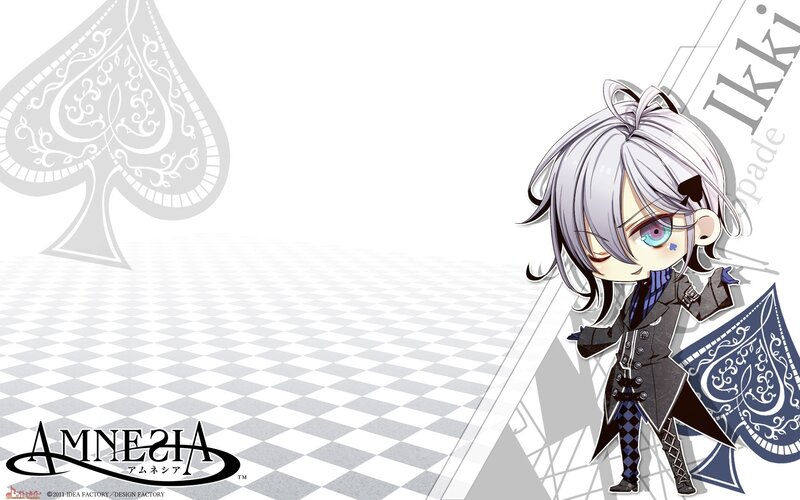 Chibi character with spade motif