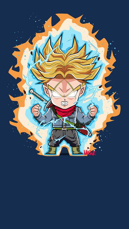 Chibi Character with Spiky Hair