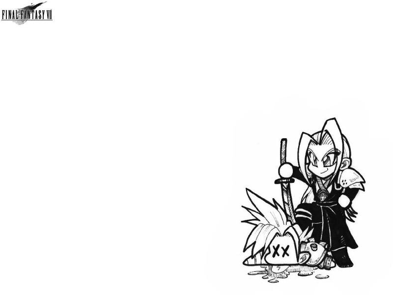 Chibi character with sword
