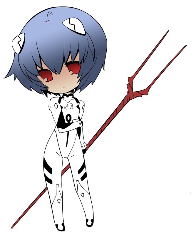Chibi Character with Trident