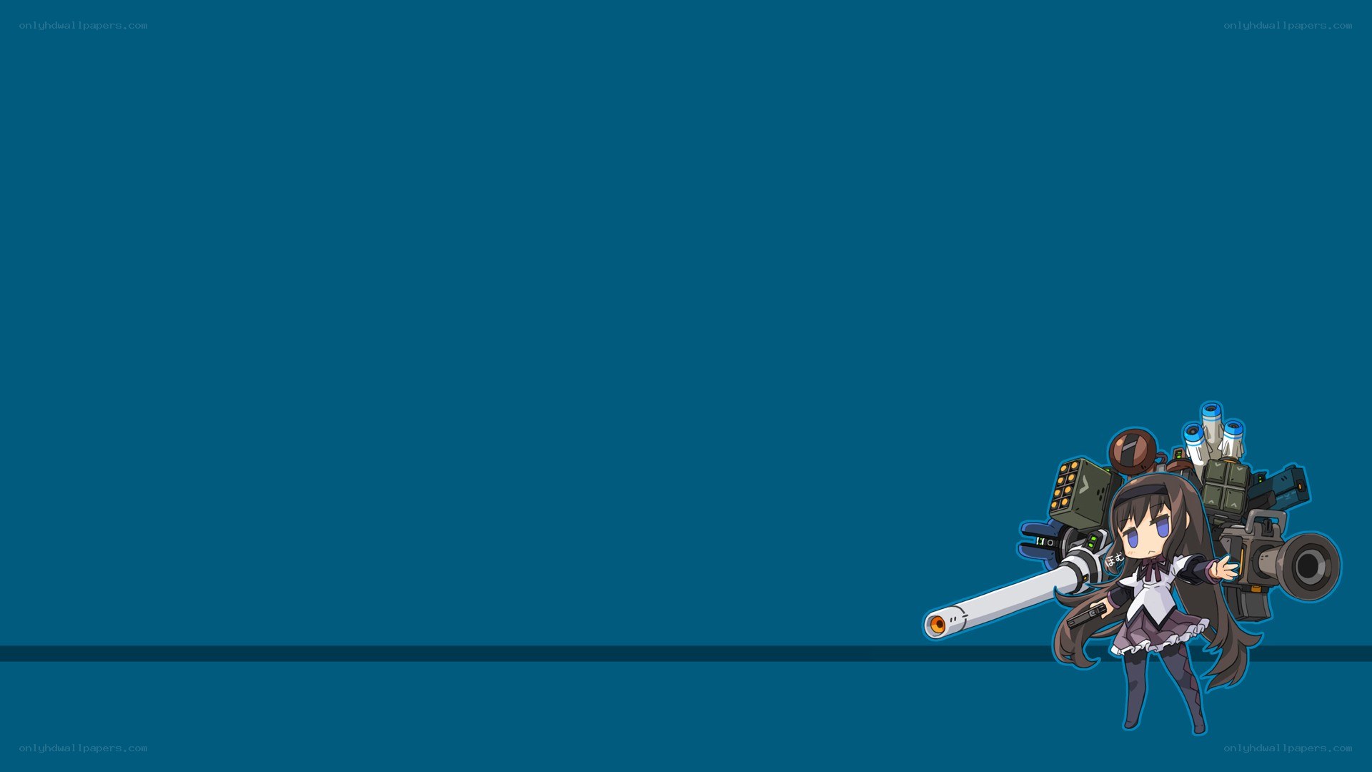 chibi character with weapon