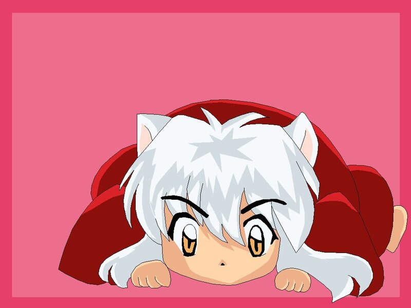 Chibi Character with White Hair