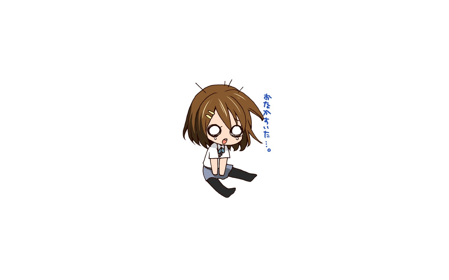 chibi character with wide eyes