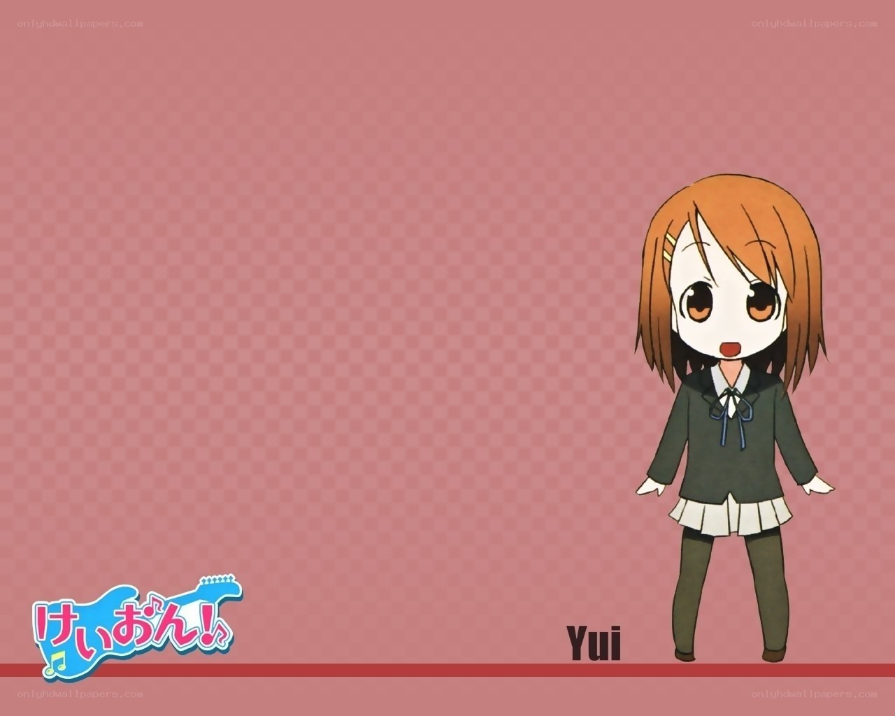 Chibi character Yui from K-ON!