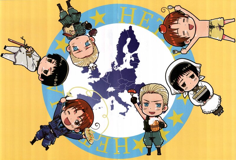 Chibi Characters Around Map