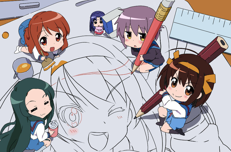 Chibi Characters Drawing — White