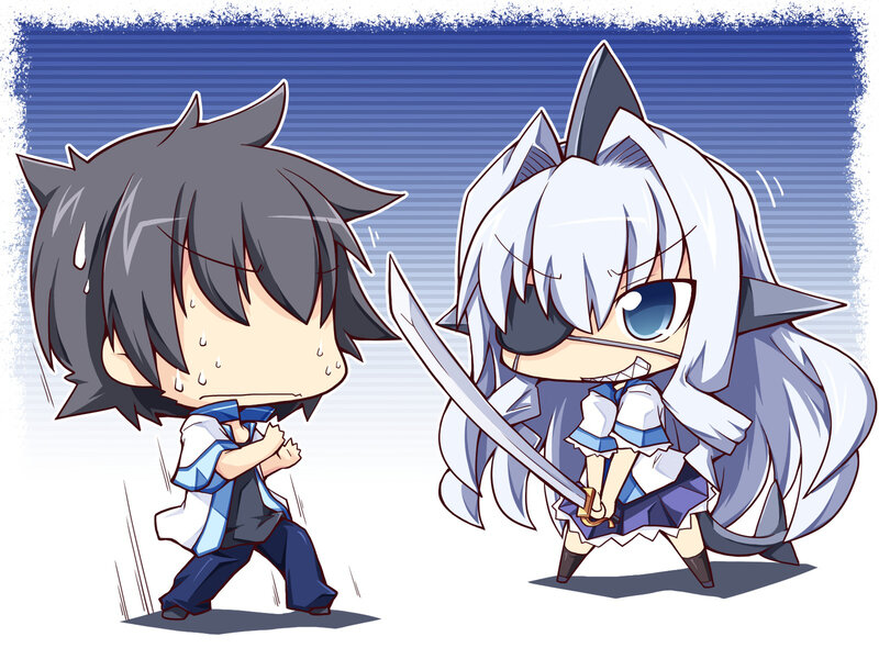 Chibi Characters Fighting
