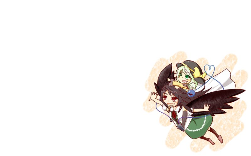 chibi characters flying together