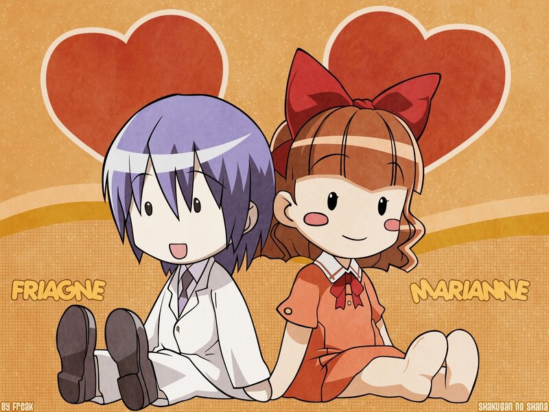 Chibi characters Friagne and Marianne